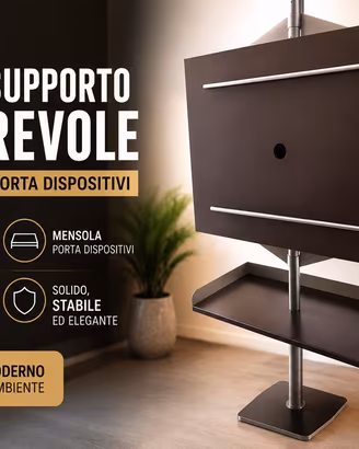 Mobile TV girevole con mensola integrata