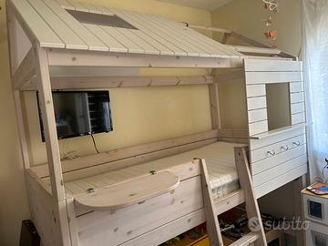 Letto casetta lifetime kidsrooms legno naturale
