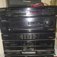 Impianto Hi Fi Pioneer con 2 casse acustiche