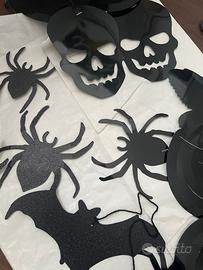Lotto decorazioni Halloween in plastica resistente