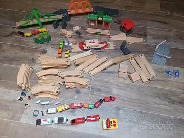 Trenino in legno BRIO/Lidl – più di 60 binari + ac