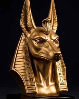Busto Anubi Dorato 25 cm