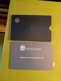 Francobolli Emissione Carte Valori Postali 1987-88