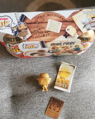 Luffy Gold VS513+confezione 3 Kinder Joy One Piece