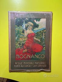 Targa pubblicitaria BOGNANCO originale d’epoca