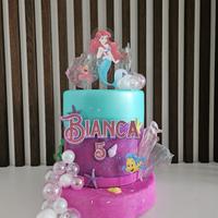 Torta finta La sirenetta