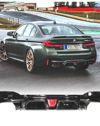 DIFFUSORE BMW G30 G31 LOOK M5 CS NERO LUCIDO