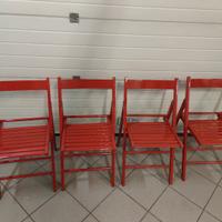 4 sedie pieghevoli 
