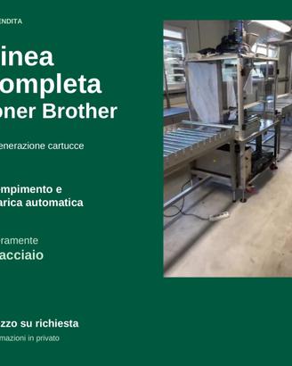 linea in acciaio per produzione di cartucce