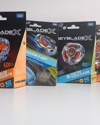 Lotto 4x Beyblade X - Nuovi Sigillati