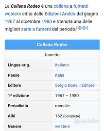 Collana Rodeo  Storia del West