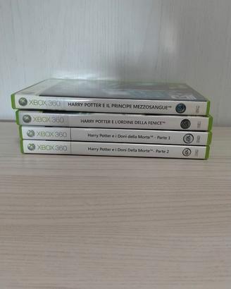 Lotto 4 Giochi Harry Potter Xbox 360 PAL Ita Compl