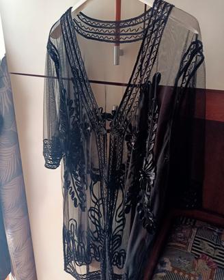 cardigan trasparente donna 