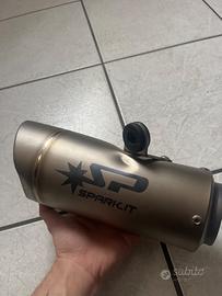 silenziatore spark street triple 765 bozzato