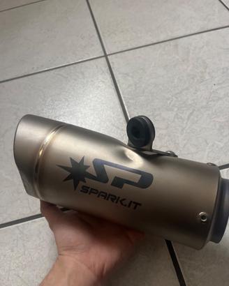 silenziatore spark street triple 765 bozzato