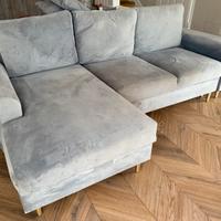 Divano in velluto seminuovo