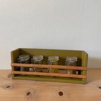 Porta Spezie in legno stile Country