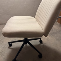 Sedia da ufficio senza braccioli, sedia girevole c