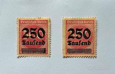 Francobolli Impero Tedesco 1923