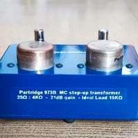 Partridge 973B trasformatore step-up MC gain 21dB 