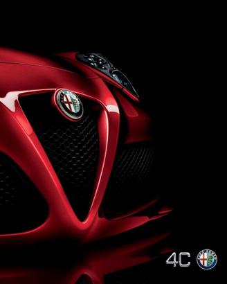 brocure depliant alfa romeo 4c