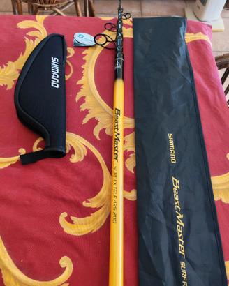 canna e mulinello shimano surfcasting