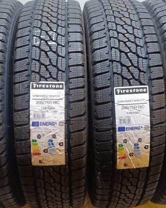 4 GOMME 205 75 16C FIRESTONE NUOVE INV RIFE1