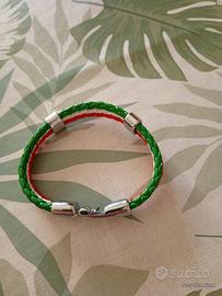 Braccialetto In pelle tricolore 