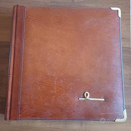 Album fotografico vero cuoio lavorato a mano