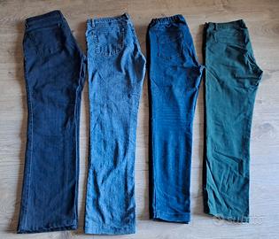 4 paia di pantaloni donna tg.46