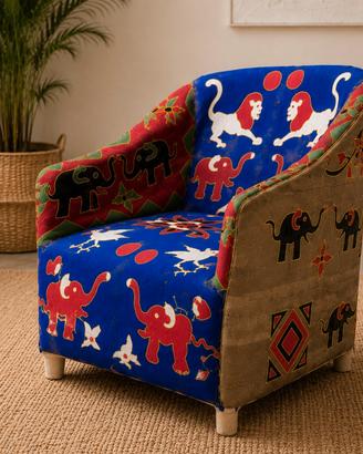 Coppia di poltrone African Art Craft