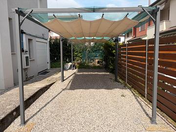 2 Gazebo pergola 3x4 metri in acciaio inossidabile