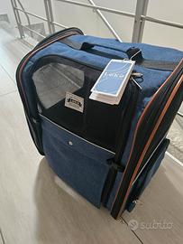 Trasportino a zaino nuovo  per cani e gatti