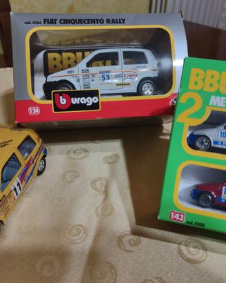 FIAT 500 Rally Burago 1/24 cod.0154 Bianca eGialla