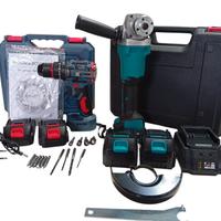 Smerigliatrice angolare +Trapano a batteria 
