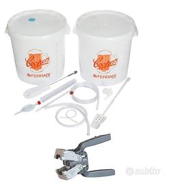 Kit per Birra Fai da Te COOPERS + Scolabottiglie 