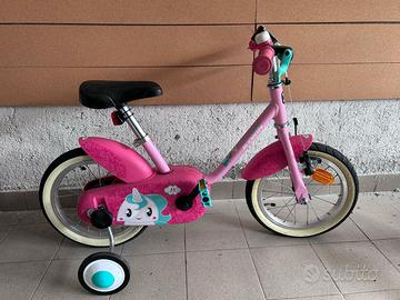 Btwin Bicicletta Bambina 14" Unicorno