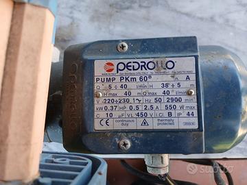 Pompa Pedrollo PKm 60 Monofase 0.5 HP-revisionata