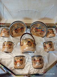 Teiera da 6 in porcellana cinese, anni 70.