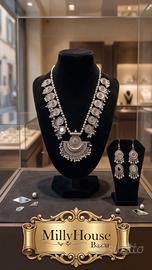 Parure Etnica Specchietti (Collana + Orecchini)
