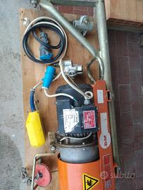 paranco elettrico IORI portata 200 kg e accessori 