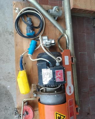 paranco elettrico IORI portata 200 kg e accessori 