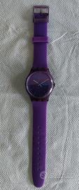 Orologio swatch QUARTZ. Colore viola