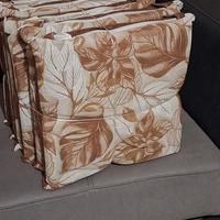 set di 6 cuscini per sedie 40x40 