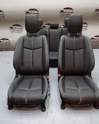 Set sedili in pelle cucitura blu nissan leaf ii 20