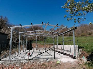 Struttura capannone/garage 60mq + basculante 