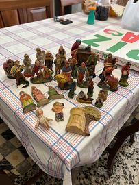 27 statuine in gesso per presepe anni 50/60