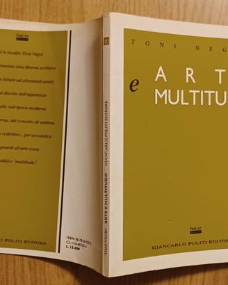 LIBRO Toni Negri ARTE E MULTITUDO