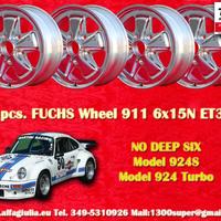 4 pz cerchi Porsche Fuchs 6x15 ET36 5x130