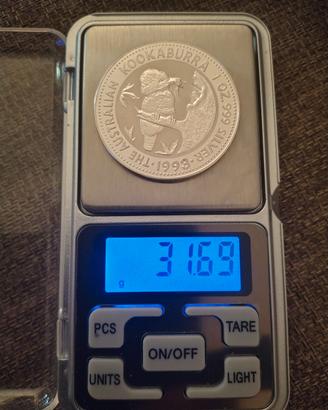 moneta da un dollaro in argento kookaburra